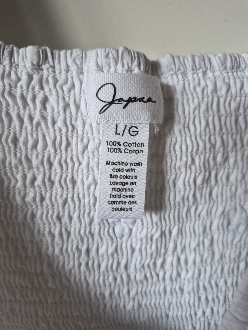 Jappa White Embroidered Mini Dress | Size Large - Picture 4 of 6